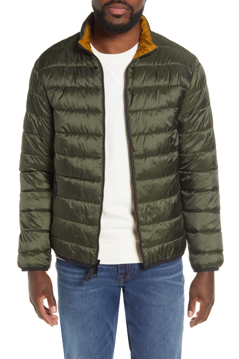 The ReNew Lightweight Reversible Liner Jacket, Alternate, color, FOREST NIGHT/ BRASS