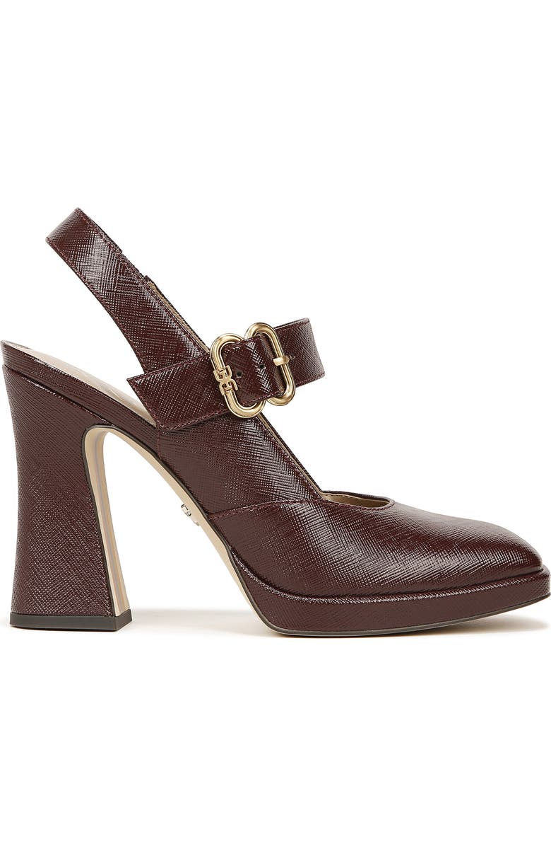 Sam Edelman Jildie Platform Slingback Pump, Alternate, color, French Burgundy