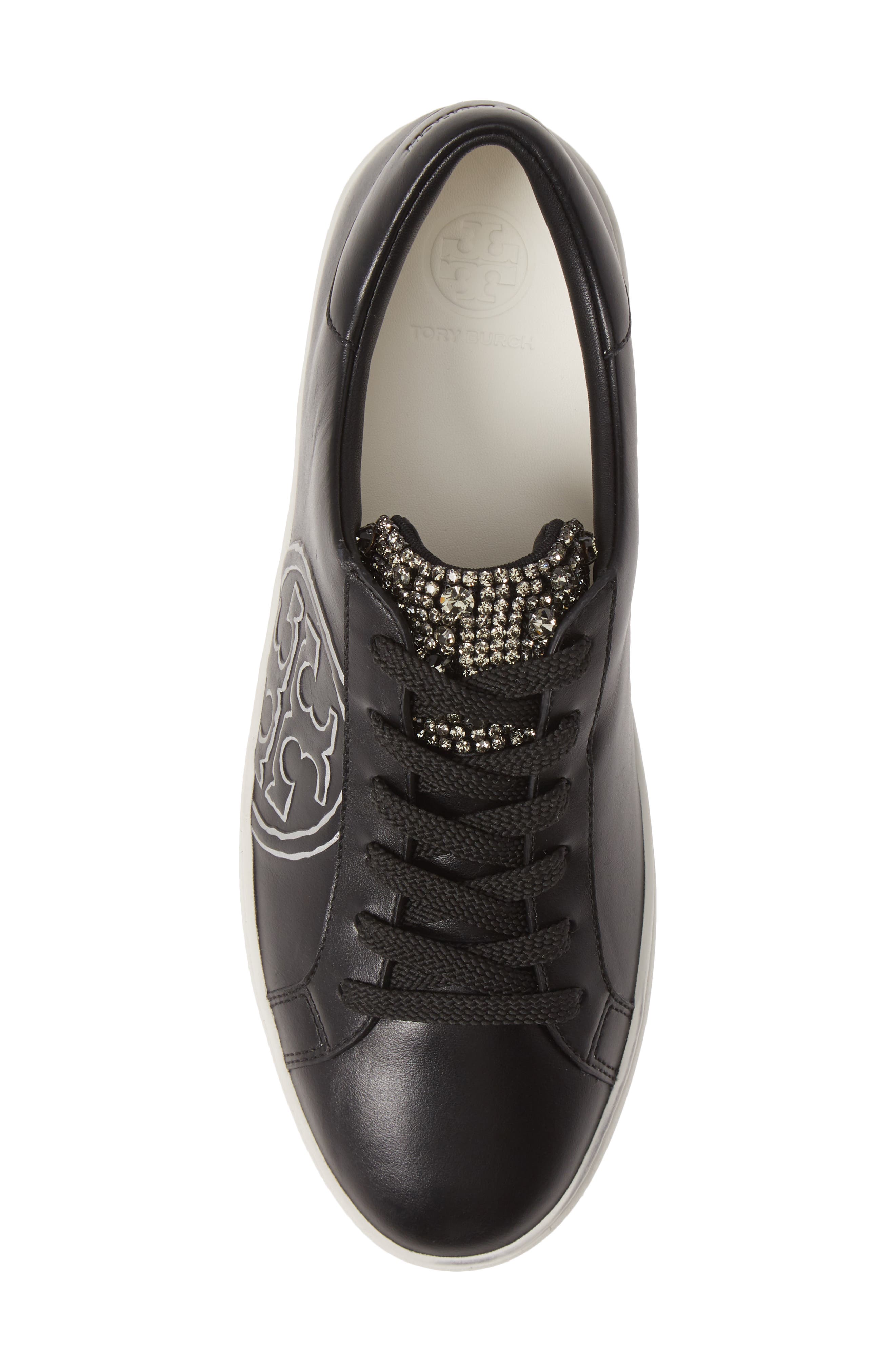 Tory Burch Embellished Logo Sneaker, Alternate, color, 