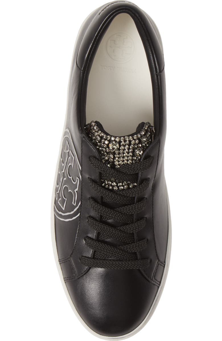 Tory Burch Embellished Logo Sneaker, Alternate, color,