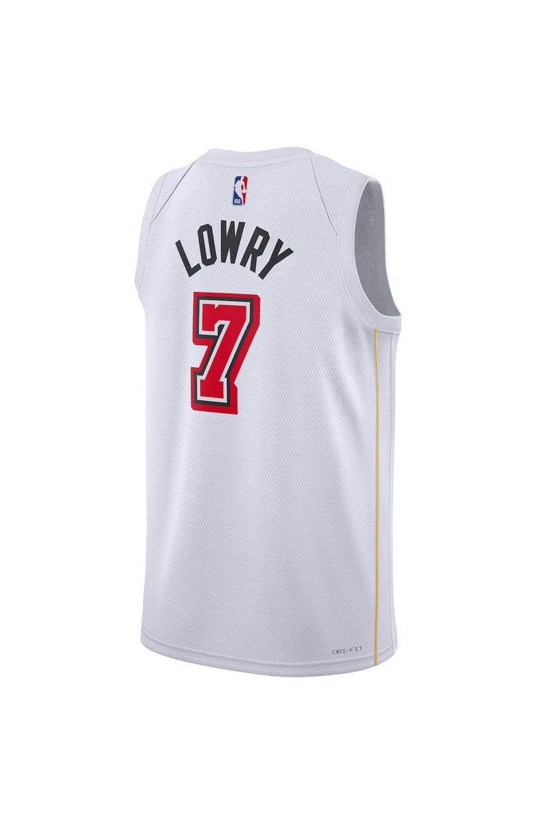 Nike Unisex Nike Kyle Lowry White Miami Heat 2022/23 Swingman Jersey - City Edition, Alternate, color, 