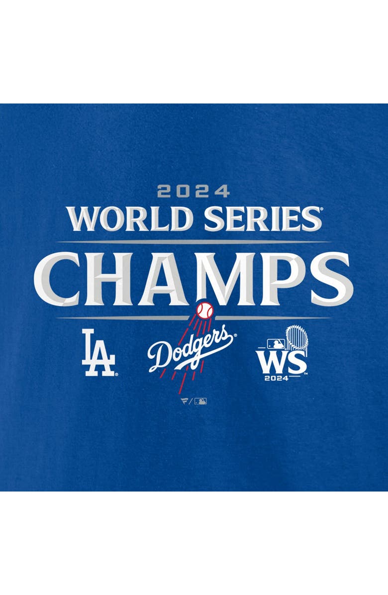 FANATICS Men's Fanatics Royal Los Angeles Dodgers 2024 World Series Champions Big & Tall Logo T-Shirt, Alternate, color, 