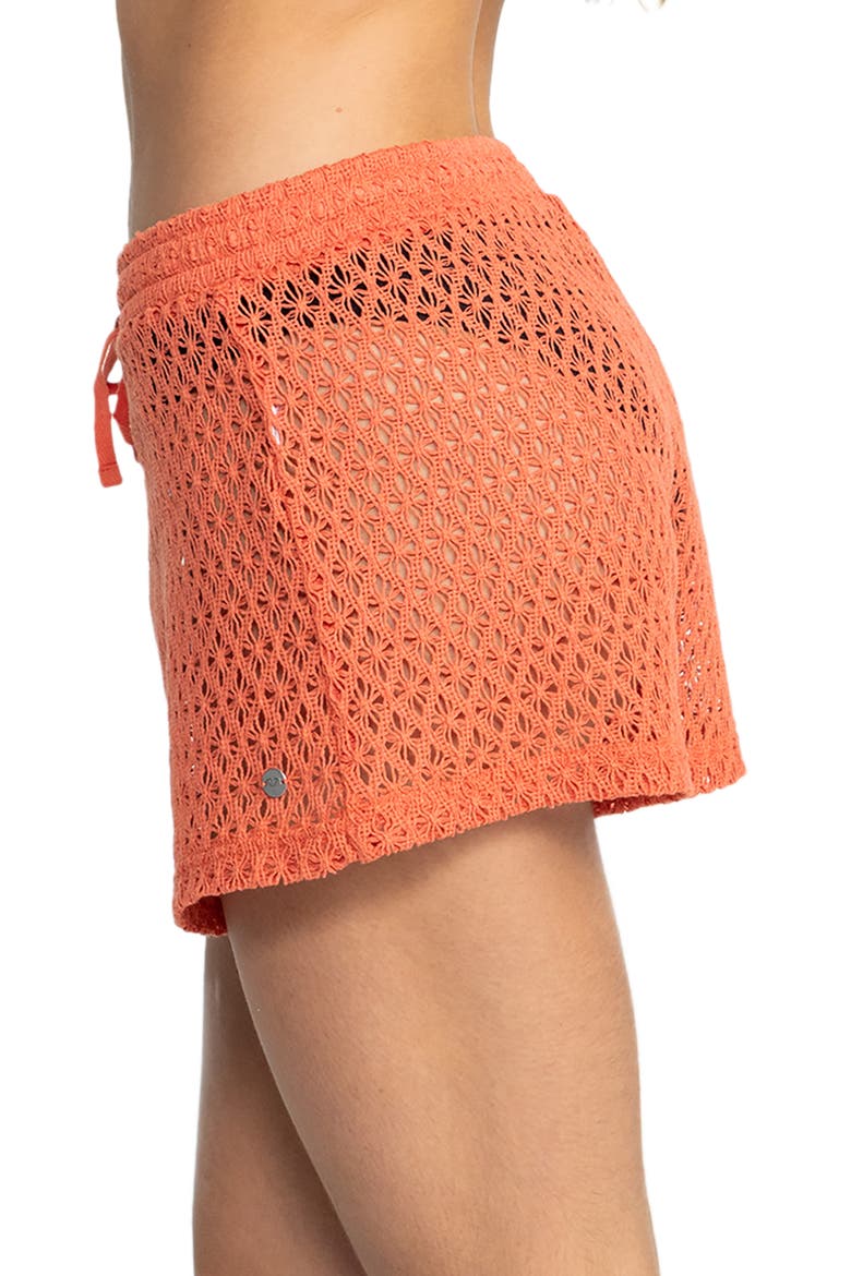 Sunset Riders Cover-Up Shorts, Alternate, color, APRICOT BRANDY