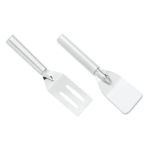 Cutlery 2-Inch Mini Server Solid Turner Spatula & 3.375-Inch Slotted Turner Spatula
