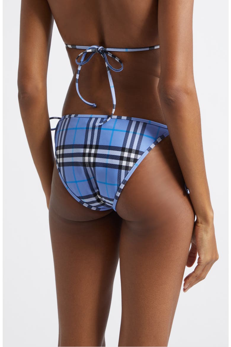 Sadie Check String Bikini Bottoms, Alternate, color, CORNFLOWER BLUE IP CHECK