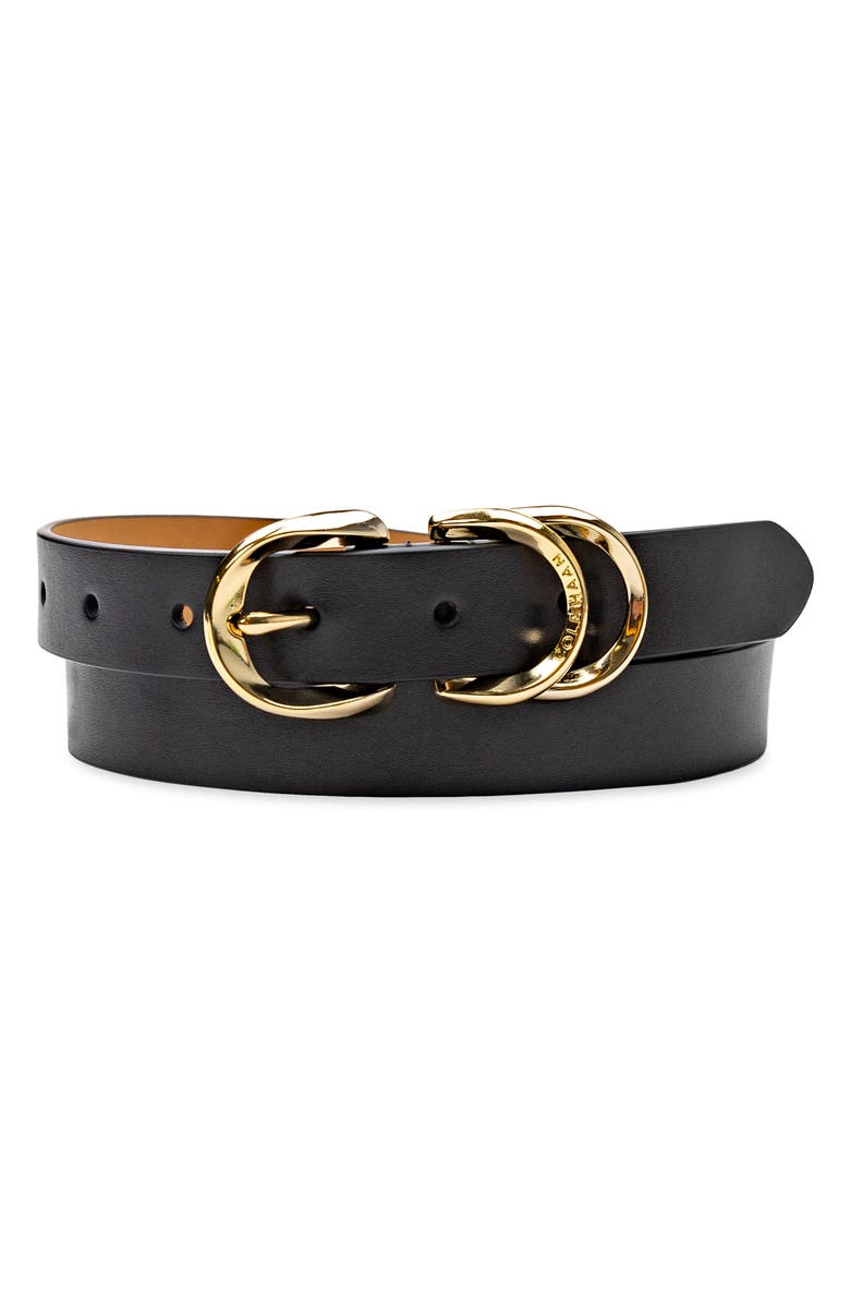 Cole Haan Triple Buckle Leather Belt, Main, color, 