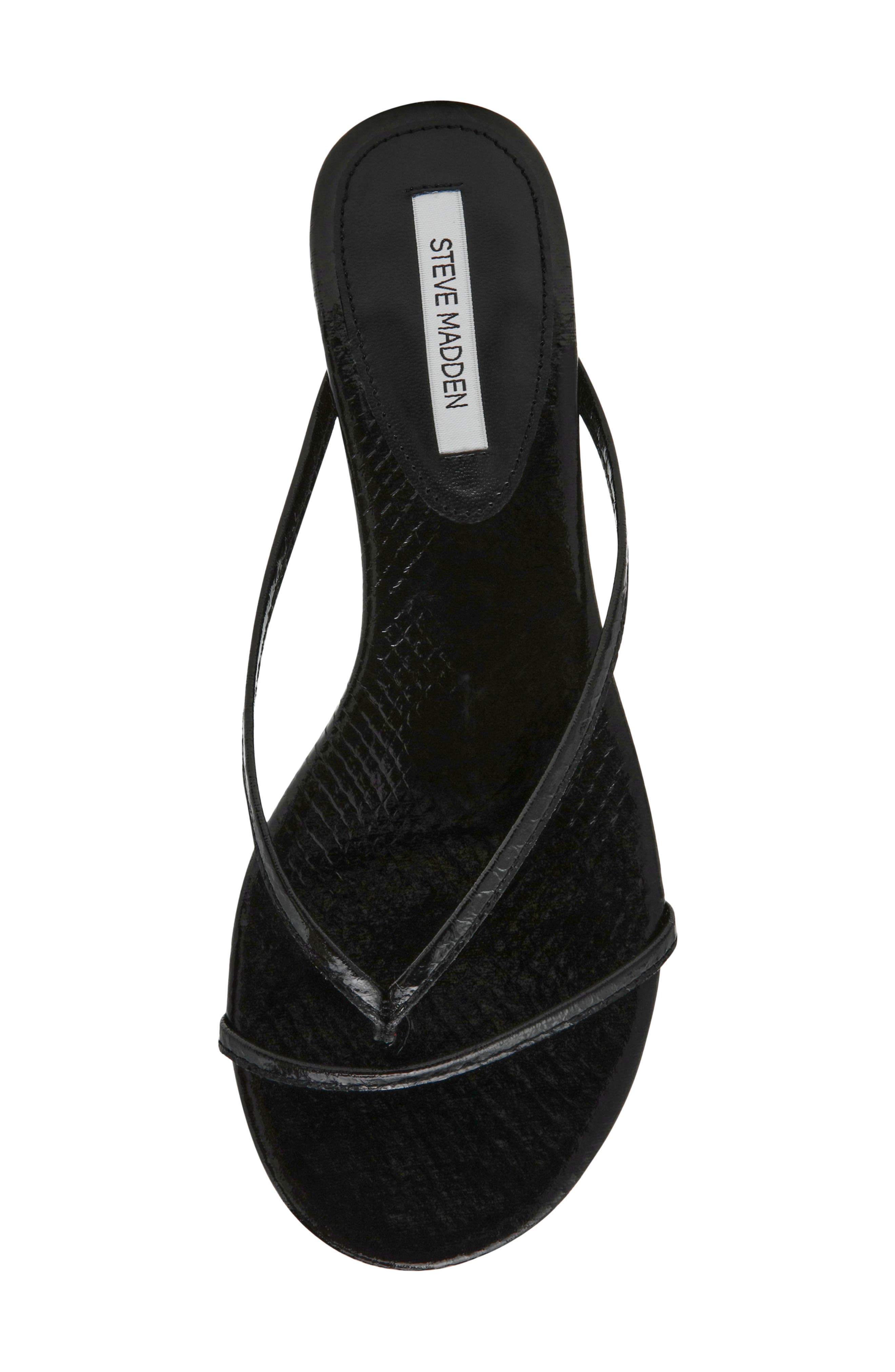Steve Madden Terry Kitten Heel Flip Flop, Alternate, color, Black Snake