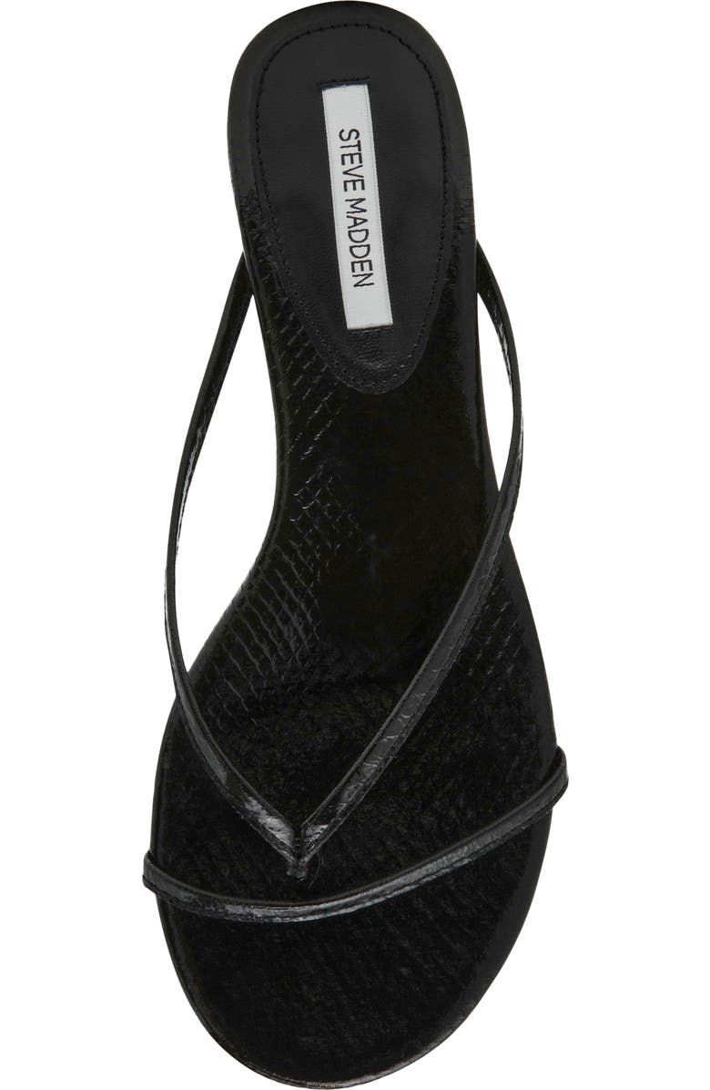 Steve Madden Terry Kitten Heel Flip Flop, Alternate, color, Black Snake