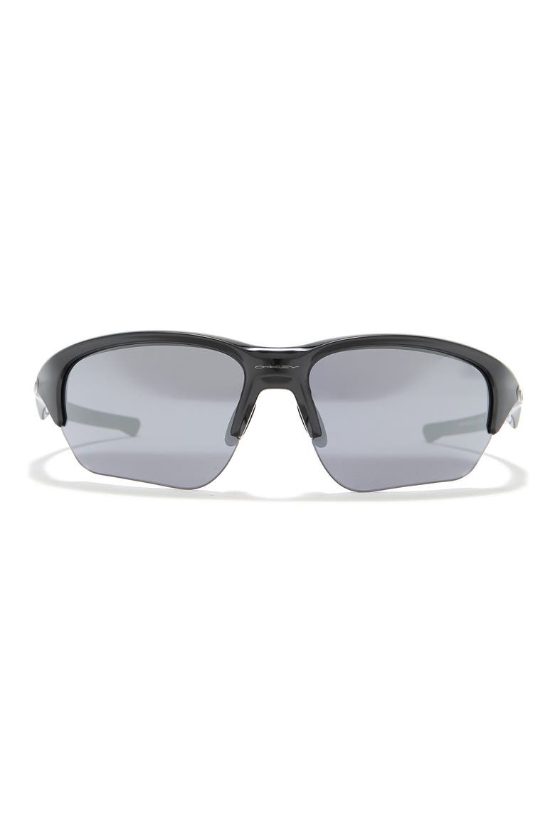 64mm Half Frame Sunglasses, Main, color, BLACK