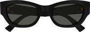 Gucci 53mm Cat Eye Sunglasses