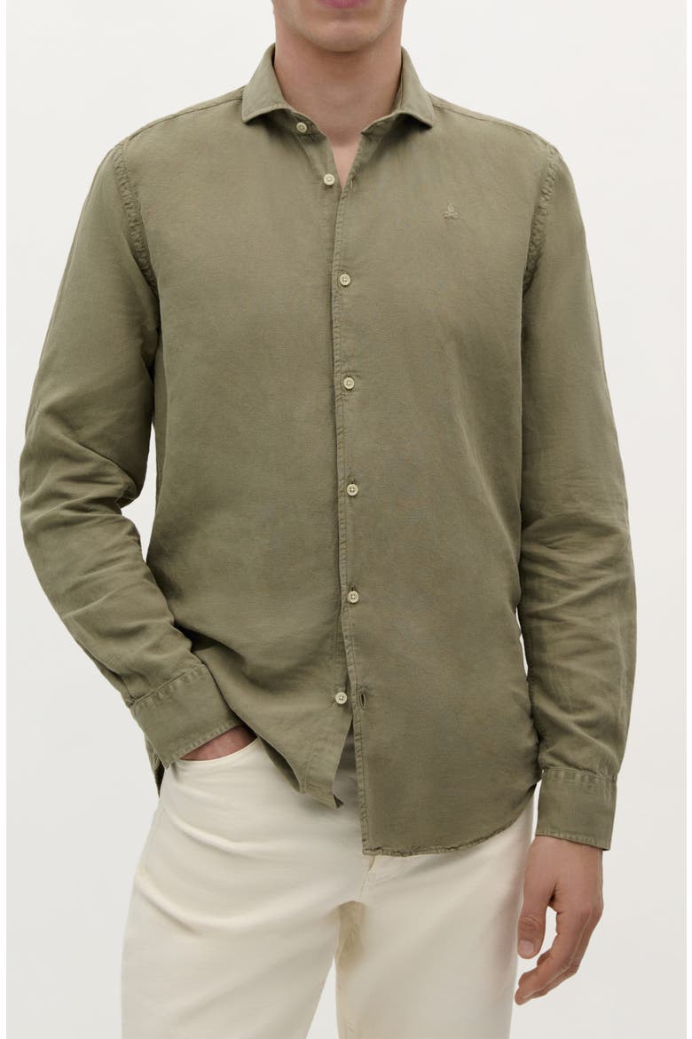 Vintage Linen Se Shirt, Main, color, Khaki