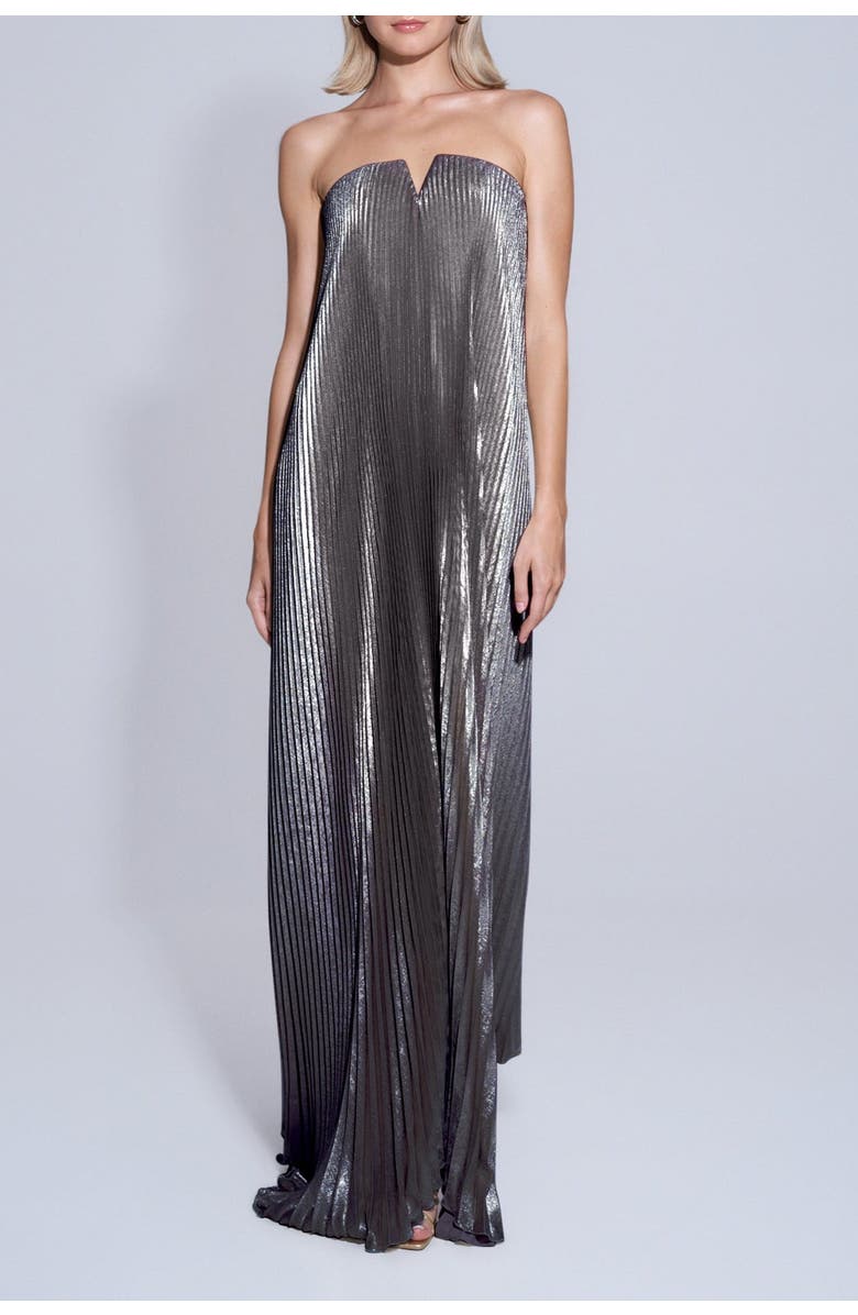 L'IDÉE WOMAN Black tie Gown, Main, color, Gunmetal Shimmer