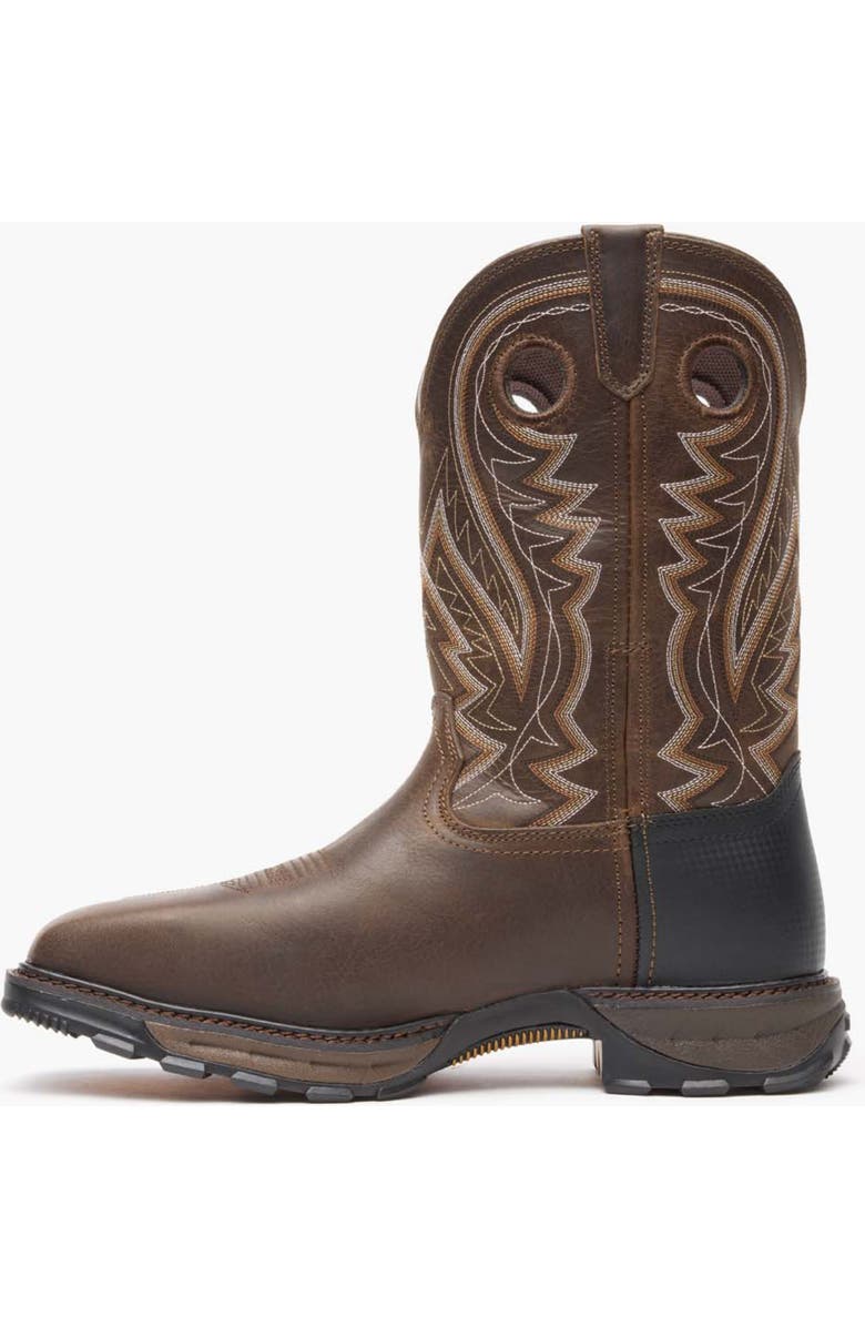 DURANGO Steel Toe Puncture Resistant Western Work Boot, Alternate, color, Nicotine Chocolate