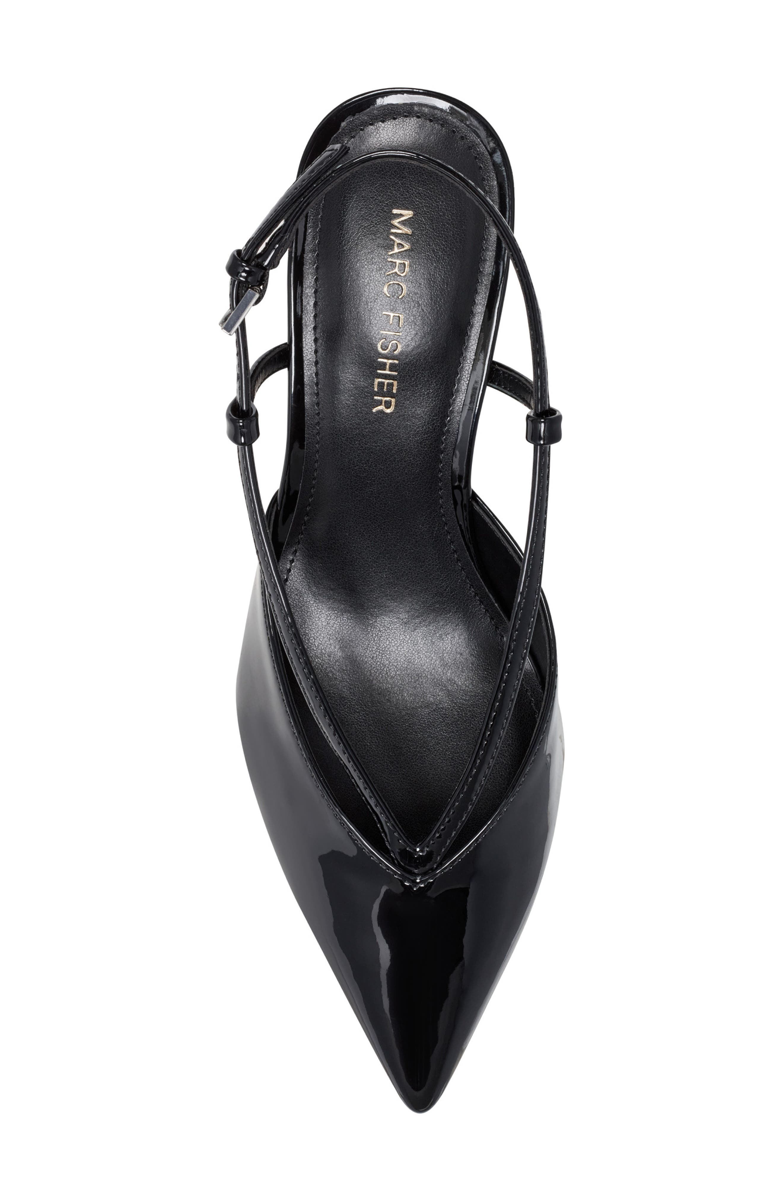 Marc Fisher Avila Kitten Heel Slingback Pump, Alternate, color, Black