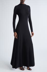 TOM FORD Long Sleeve Cashmere & Silk Blend Midi Sweater Dress