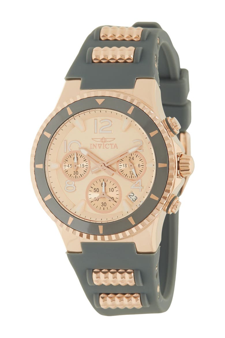 Women's Blu Lady Silicone Strap Quartz Watch, 39mm, Main, color, ROSE GOLD