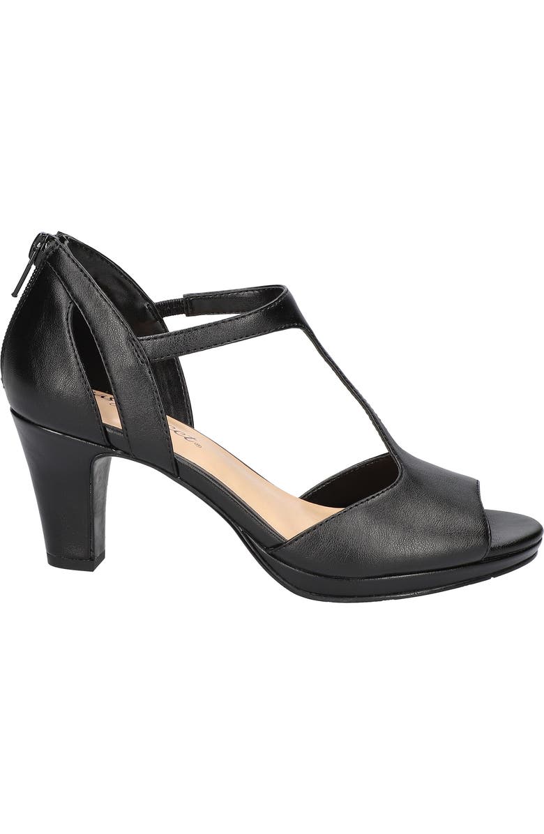 EASY STREET Flash T-Strap Sandal - Wide Width & Extra Wide Width Available, Alternate, color, Black