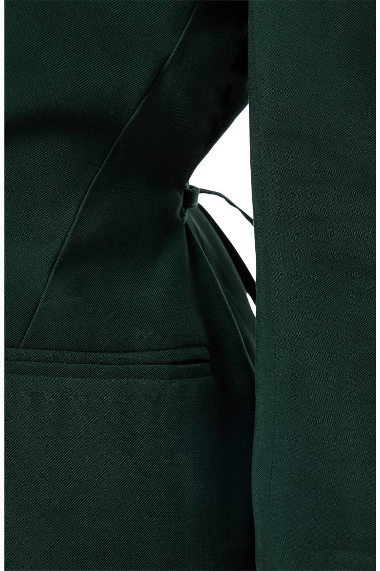 Tie Waist Blazer, Alternate, color, SCARAB