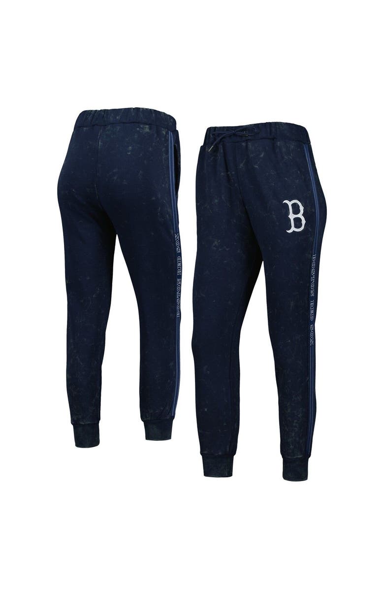 THE WILD COLLECTIVE Women's The Wild Collective Navy Boston Red Sox Marble Jogger Pants, Main, color, Navy