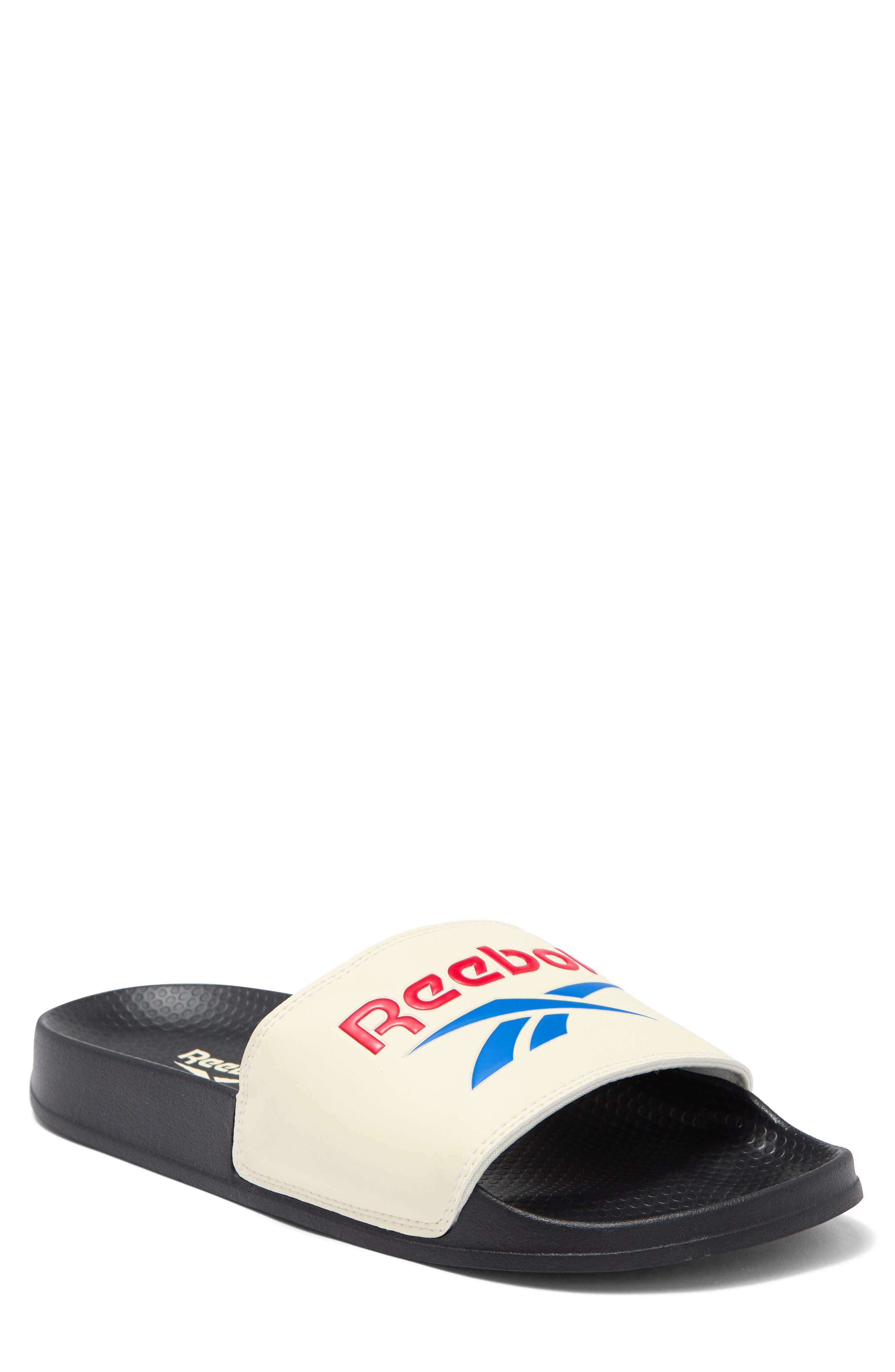 Slide Sandal, Main, color, BLACK/ CLASSIC WHITE/ RED