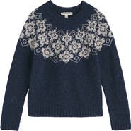 Seasalt Cornwall Johanna Fair Isle Merino Wool Blend Sweater