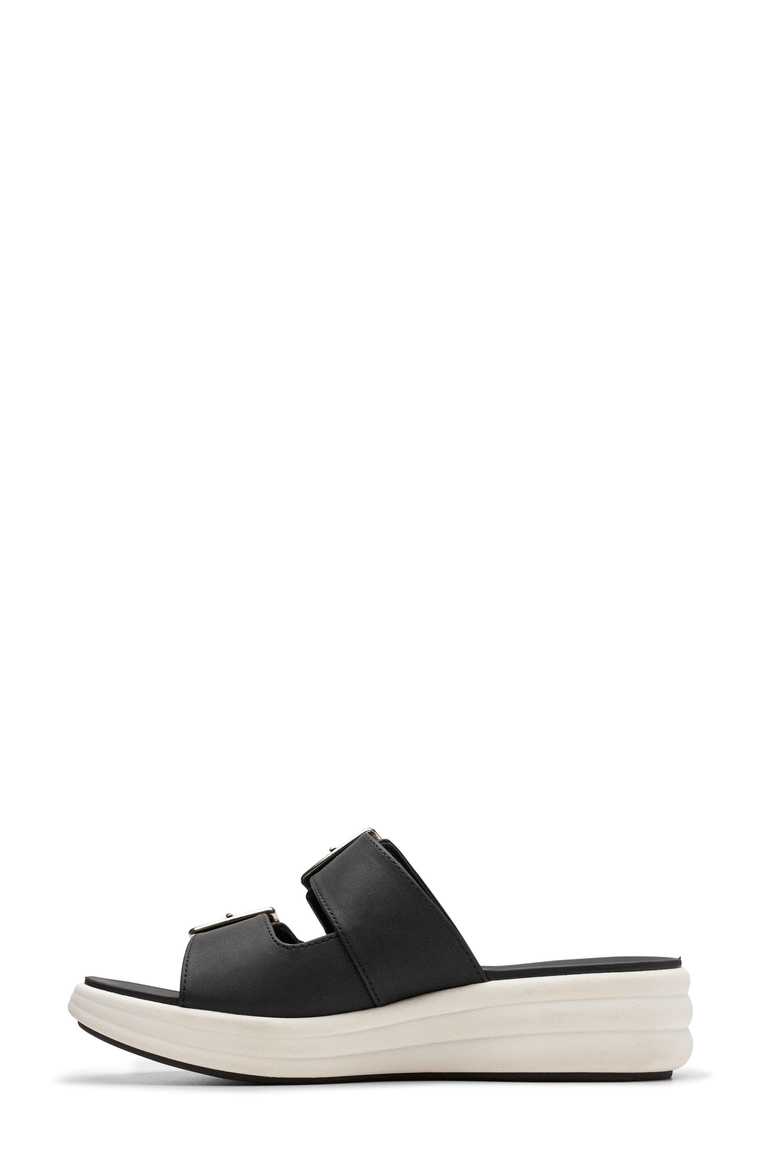 Clarks<sup>®</sup> Drift Buckle Sandal, Alternate, color, Black