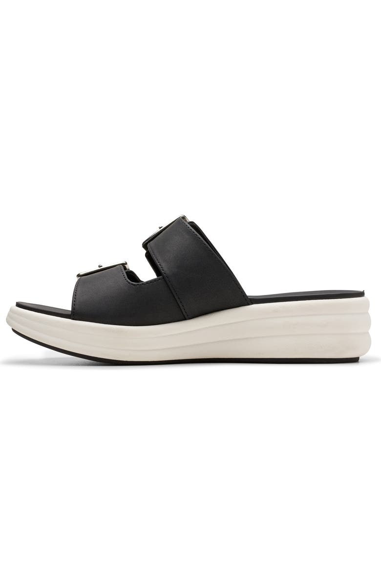 Clarks<sup>®</sup> Drift Buckle Sandal, Alternate, color, Black