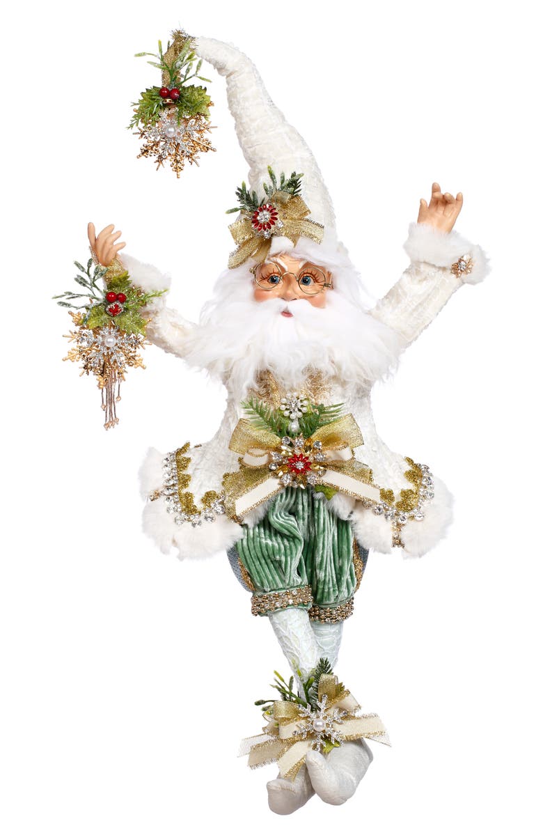 Mark Roberts NorthPole Snowflake Elf, Medium, Main, color, White