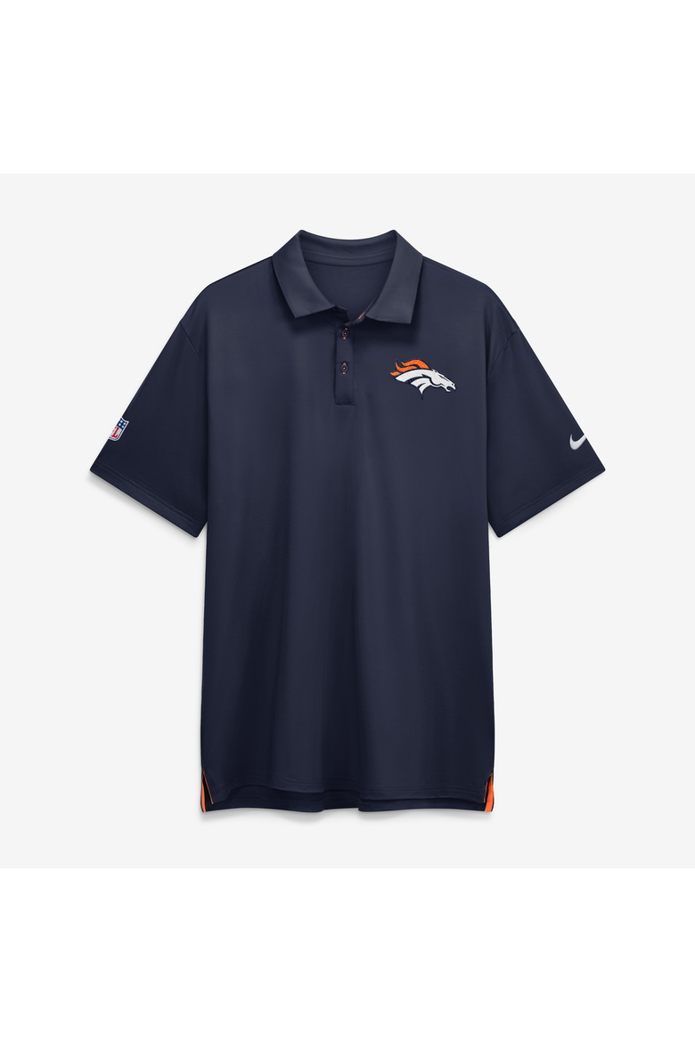 Men's Nike Navy Denver Broncos Sideline Powerful Blocking Dri-FIT Tour Polo, Main, color, Navy