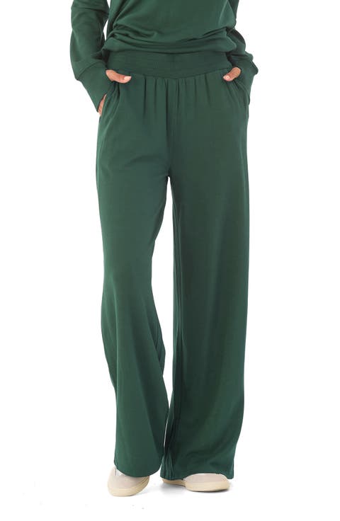 Esmeralda Feather Wide Leg Pants