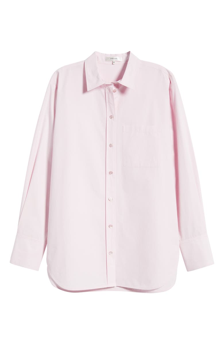 FRAME The Boy Linen Button-Up Shirt, Alternate, color, Bubble Gum