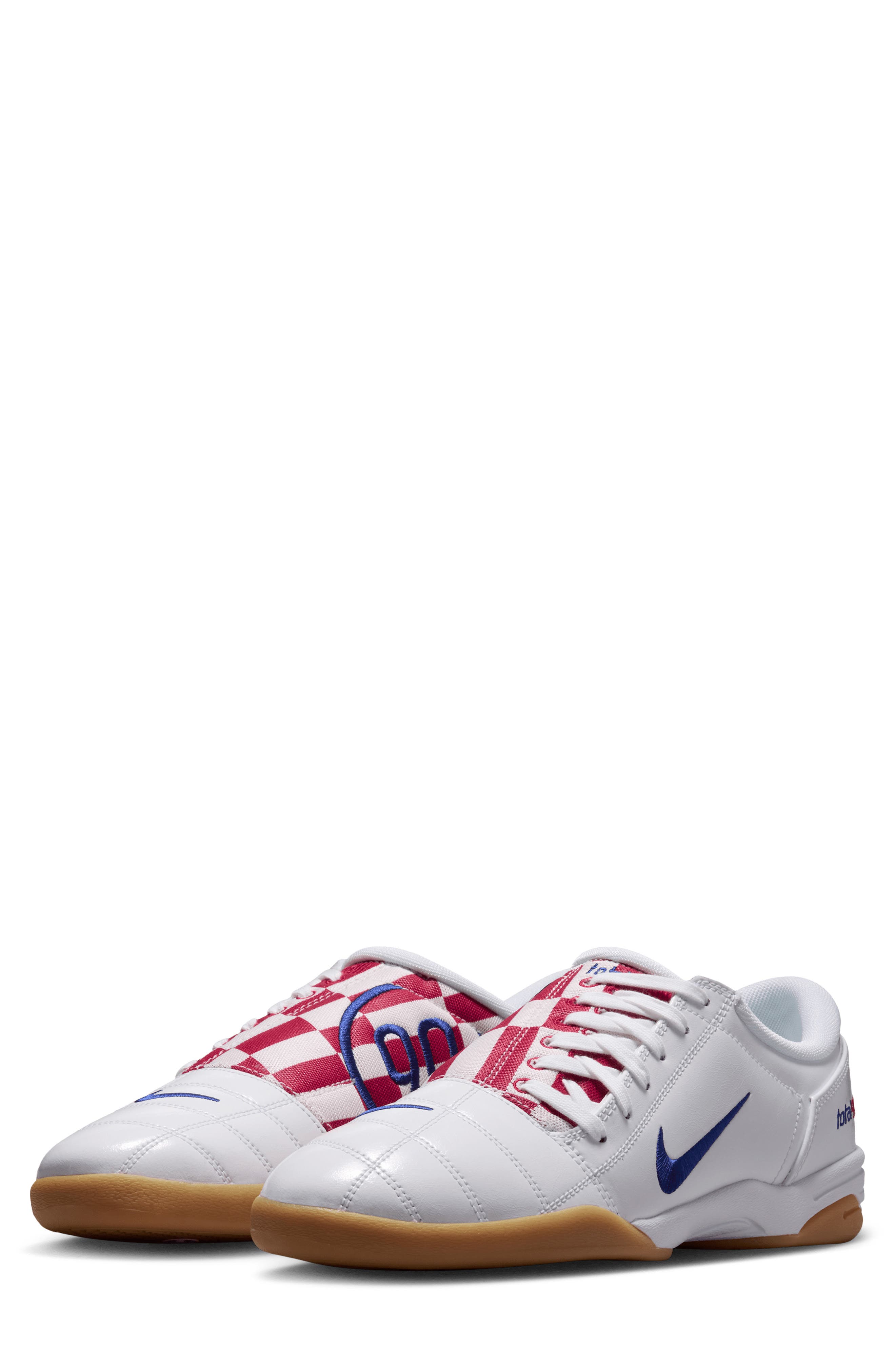Total 90 Soccer Sneaker, Main, color, WHITE/RED/YELLOW/ROYAL BLUE