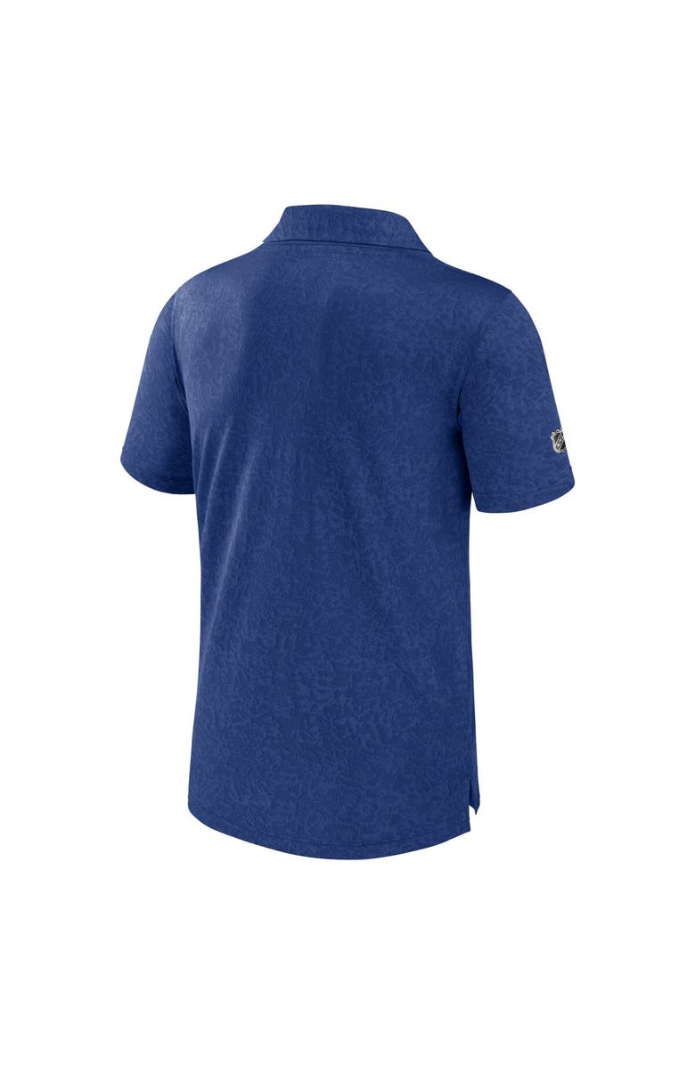 FANATICS Men's Fanatics Branded  Blue Tampa Bay Lightning Authentic Pro Jacquard Polo, Alternate, color, 
