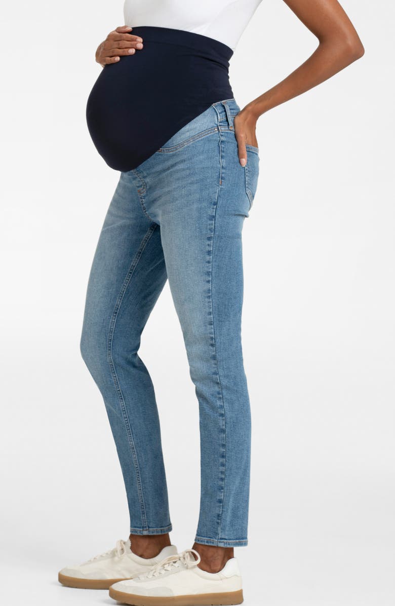Seraphine Over the Bump Skinny Maternity Jeans, Alternate, color, 