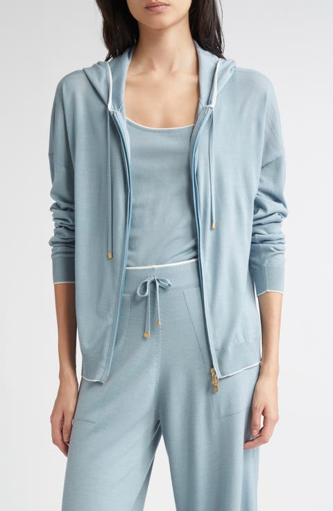 Merino Wool Zip Hoodie