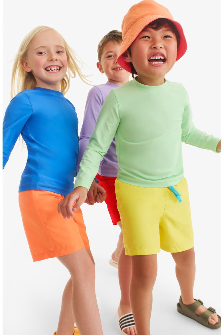 Kids' Swim Trunks, Alternate, color, TOMATO