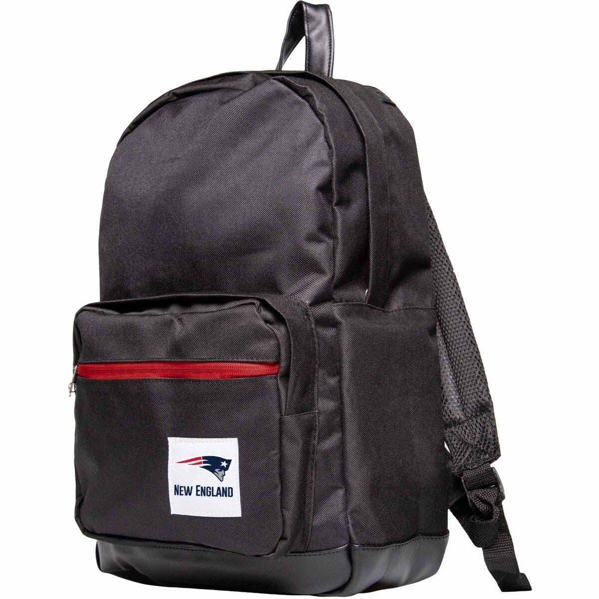 FOCO Black New England Patriots Collection Backpack, Main, color, 