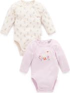Purebaby 2 Pack Ruffle Bodysuit
