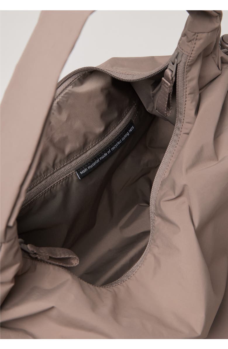 GOT BAG Mellow Bag Recycled Nylon Slouchy Hobo, Alternate, color, Oyster