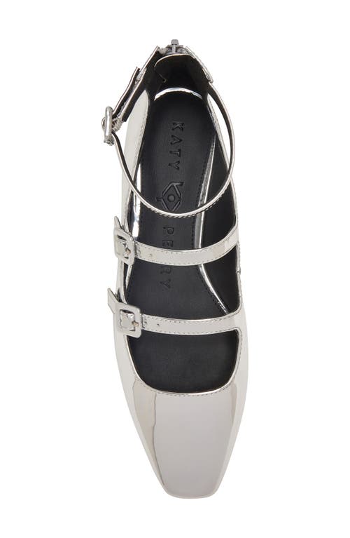 Katy Perry Confidant Mary Jane Flat In Metallic