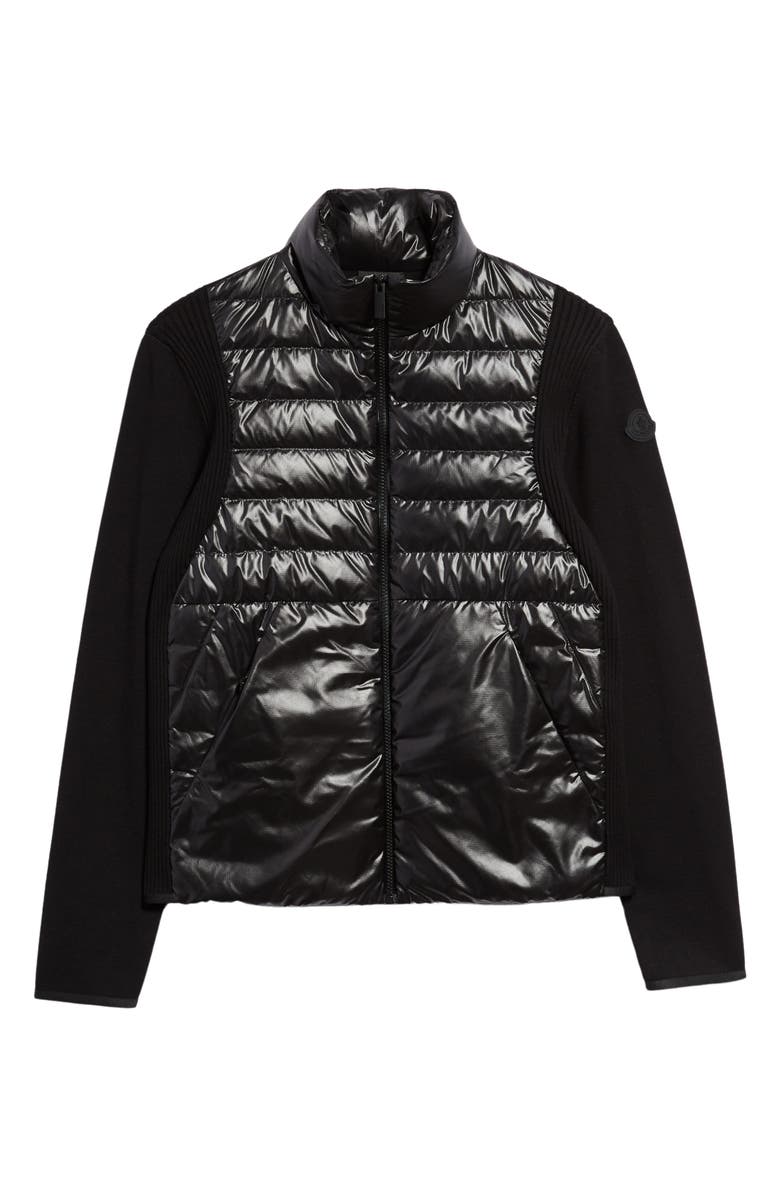 Moncler Mixed Media Down Fill Jacket, Alternate, color, 