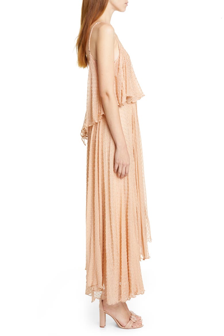 Donatella Fil Coupé Dress, Alternate, color, NUDE