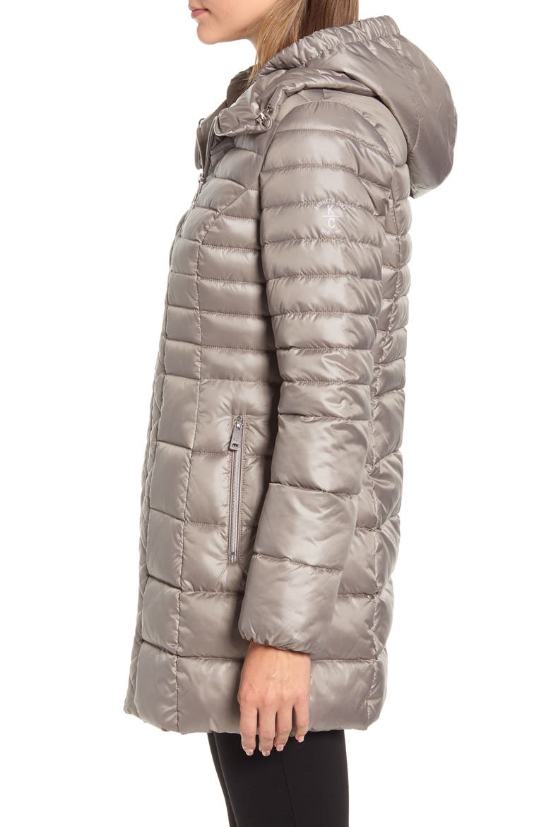 Hooded Packable Puffer Coat, Alternate, color, THISTLE
