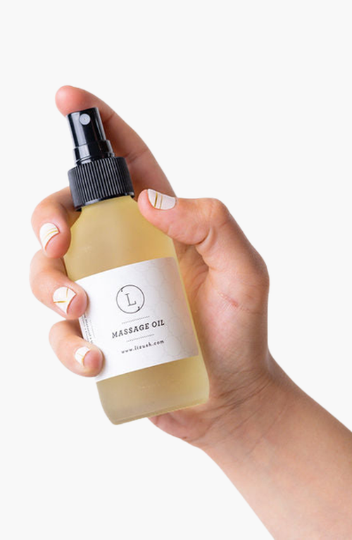 Lizush Cbd Aromatherapy Eucalyptus Massage Oil With Cbd Natural Relaxing Body Massage Oil In Light Yellow