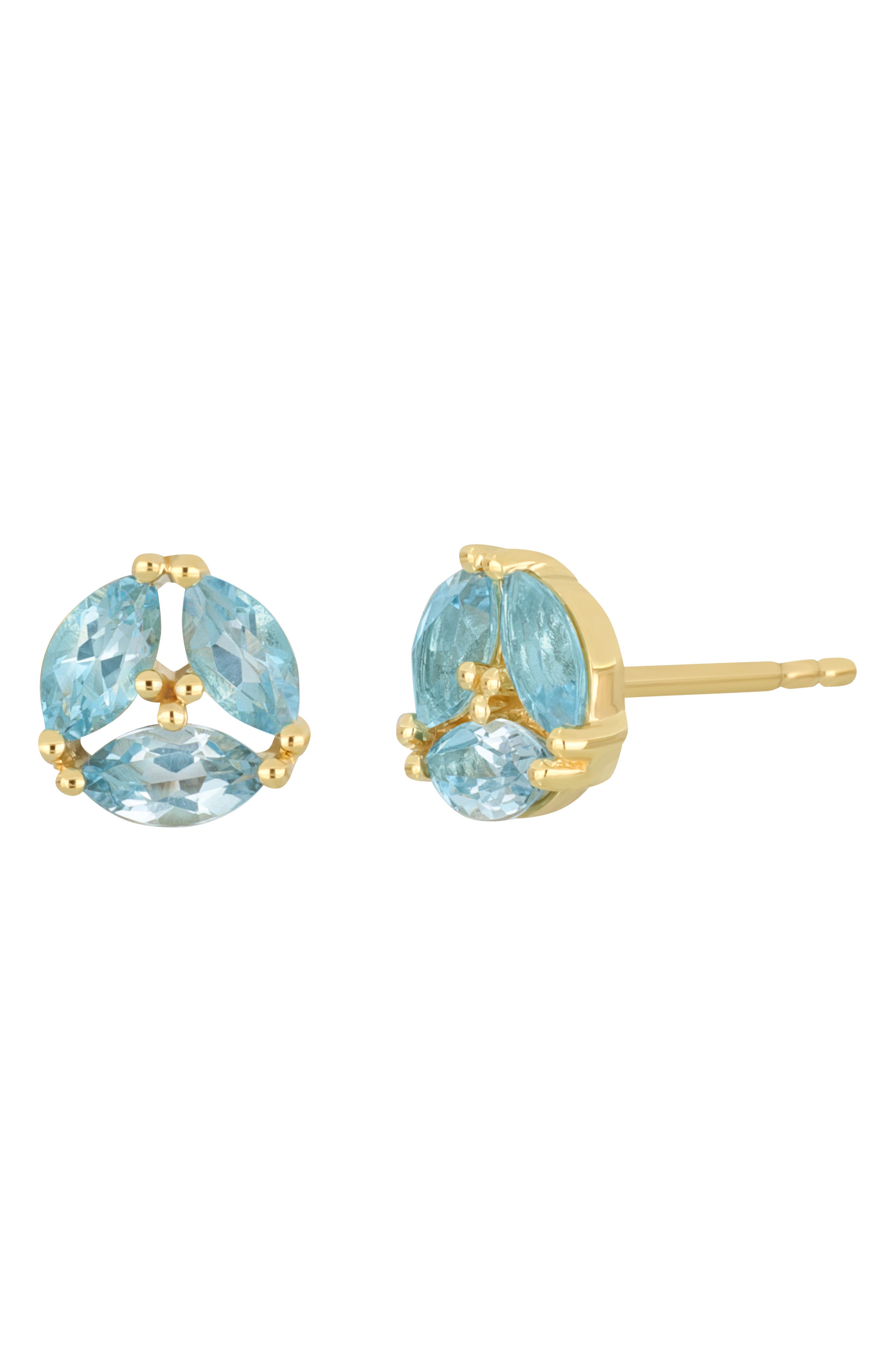 BLUE 14K YELLOW GOLD