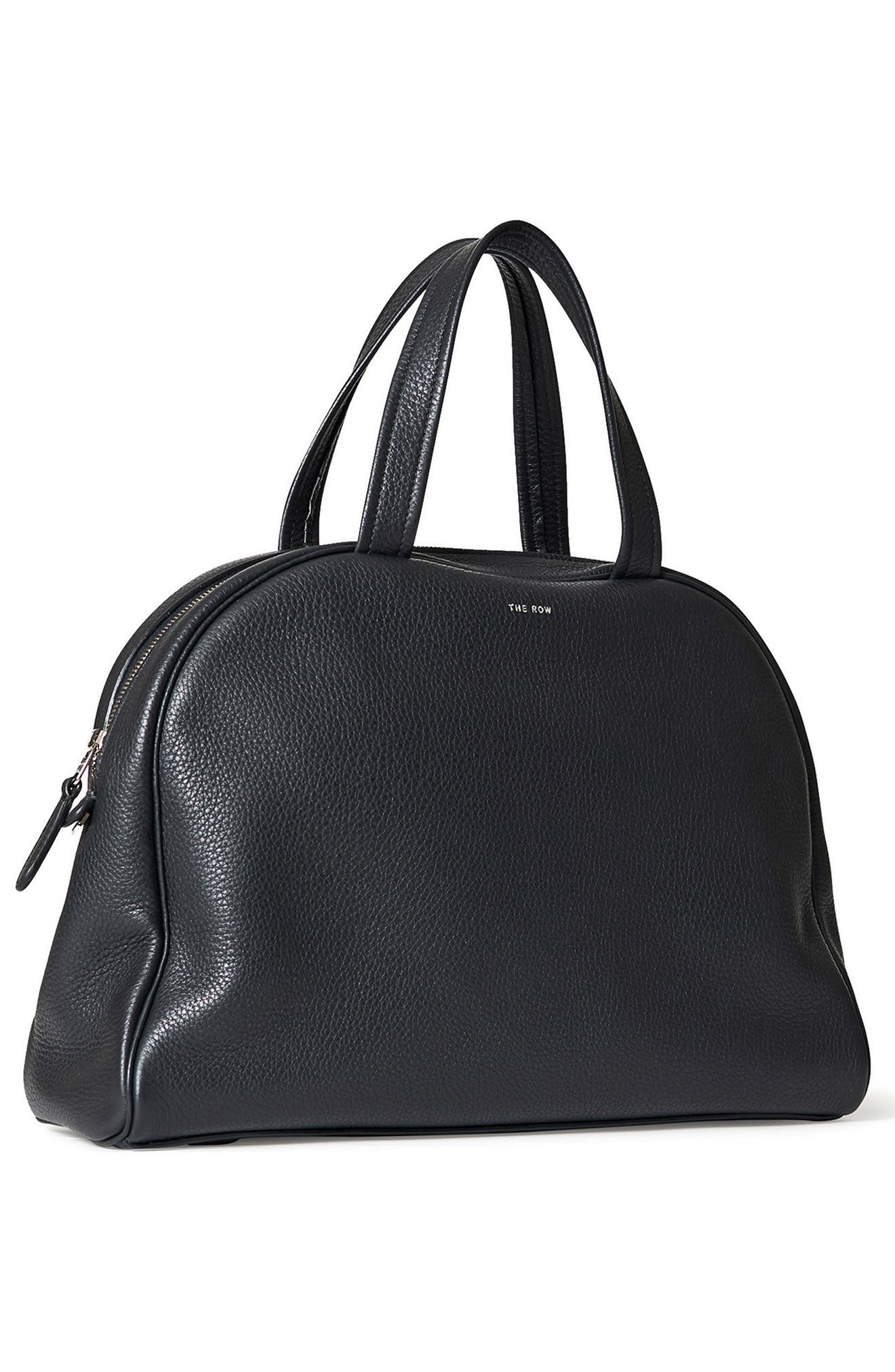 The Row Leather Bowling Bag, Alternate, color, 
