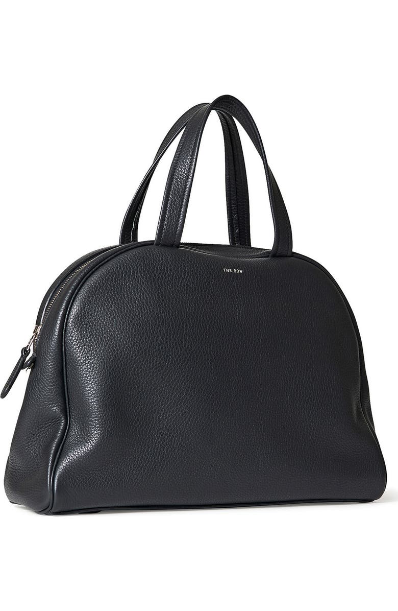 The Row Leather Bowling Bag, Alternate, color,