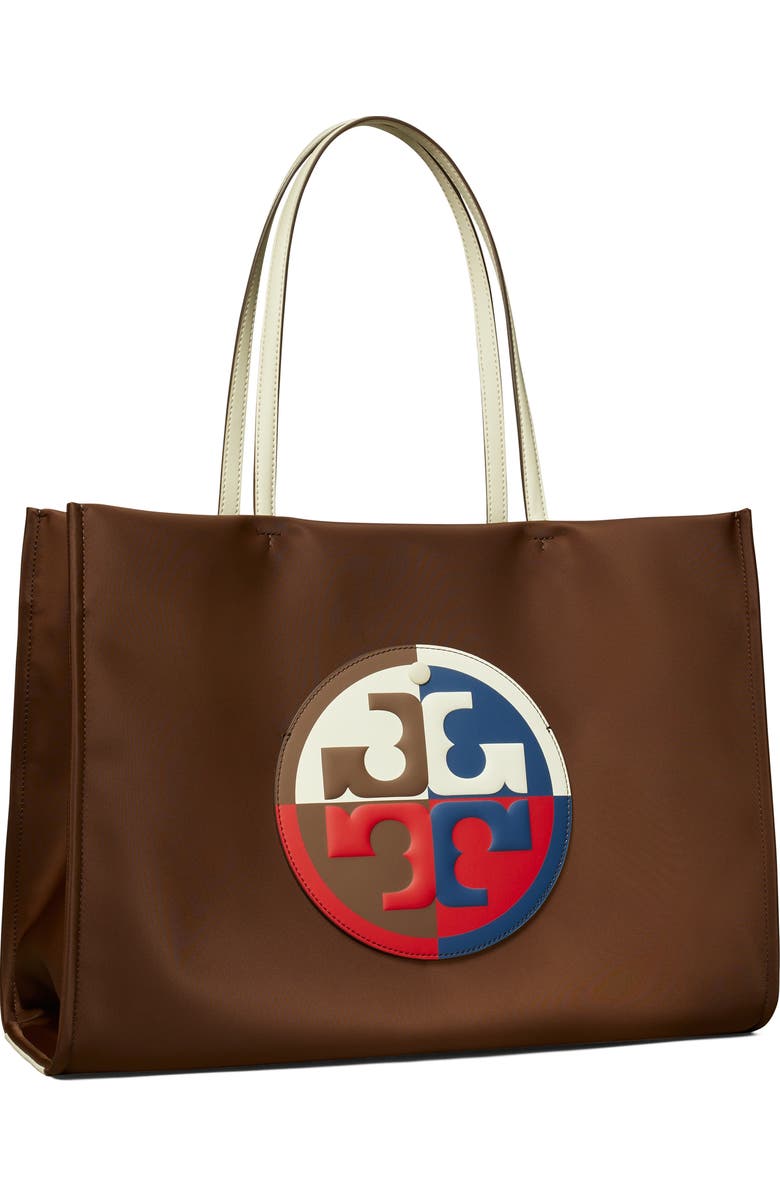 Tory Burch Ella Colorblock Nylon Tote, Alternate, color,