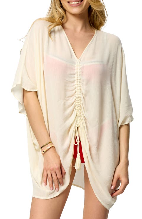 Ruched Tie Front Topper