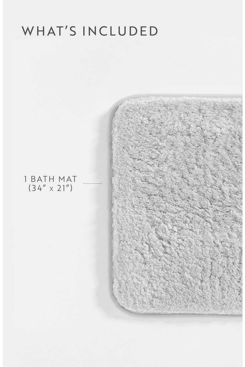 Plush Shaggy Bath Mat, Alternate, color, SHAGGY LIGHT GREY